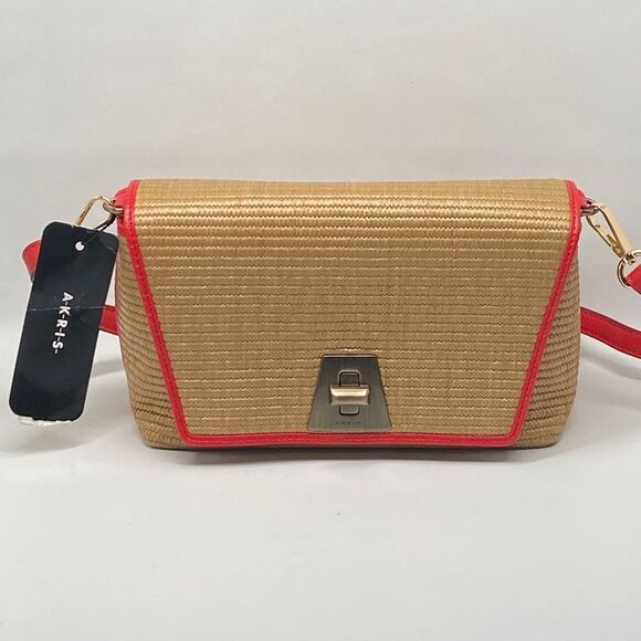 AKRIS Anouk Small Day Raffia Shoulder Bag - Picture 2 of 11